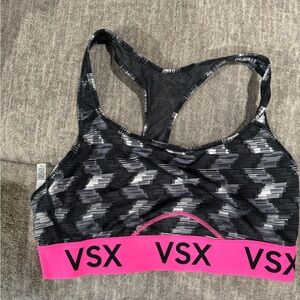 VSX Black and Pink Camouflage Sports Bra